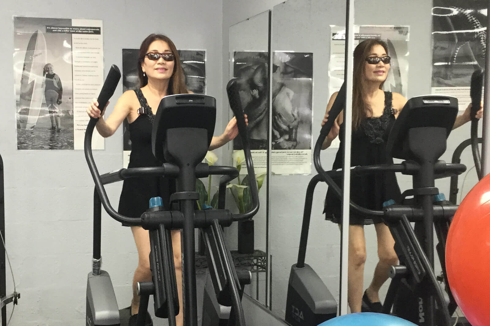 A long-time sufferer of Fibromyalgia completed our aquatic therapy program and now is able to go for a half mile on the elliptical machine!